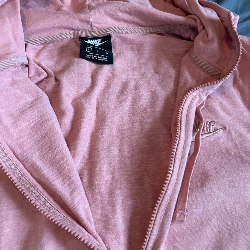 Nike Pink Zip-Up Hoodie